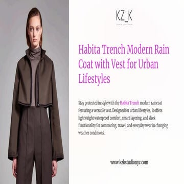 Habita Trench Waterproof Coat Urban Essential for Weather Days.pdf