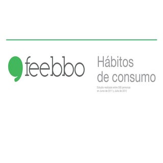 Estudios de Mercado - Habitos consu...