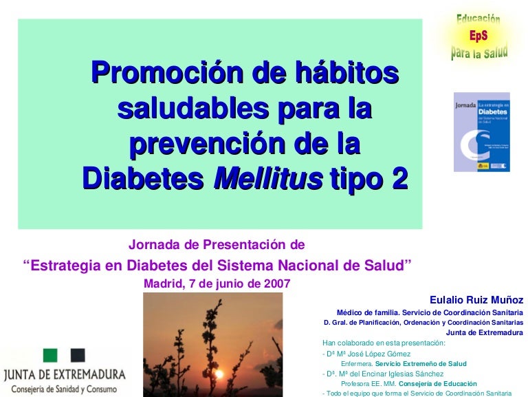 plan de enseñanza para la diabetes mellitus