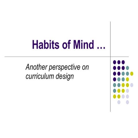Habits Of Mind Lbcc