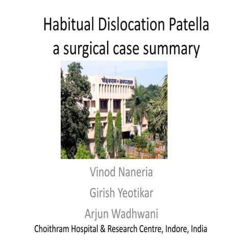Habitual dislocation patella