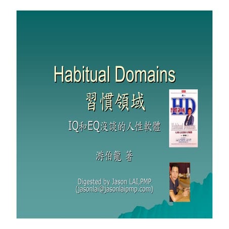 Habitual Domains 習慣領域