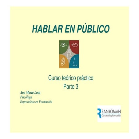 Hablar en público parte 3ª