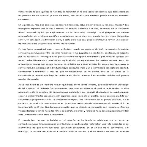 Mensaje para reunión de Navidad