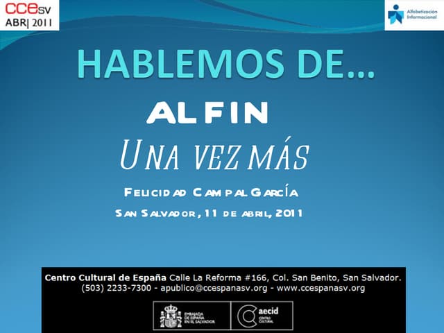 Hablemos de ALFIN... una vez más, F...