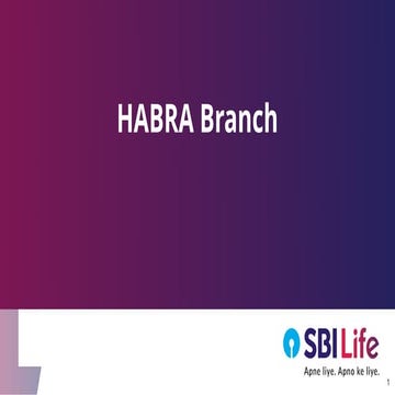 Habra PPT-SBI Life Insurance Co Ltd 1.pptx