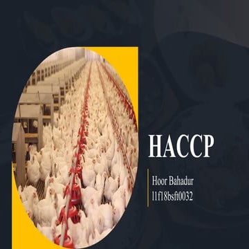 Hazard Analysis and critical control point (HACCP)