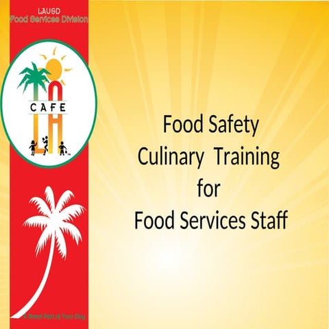 HACCP-and-Food-Safety Culinary Training for Food Services Staff