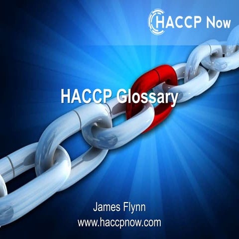 HACCP Glossary