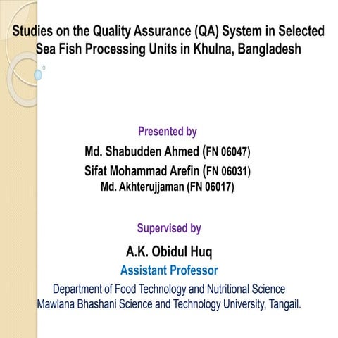 HACCP Analysis of IQF Shrimp Production | PDF