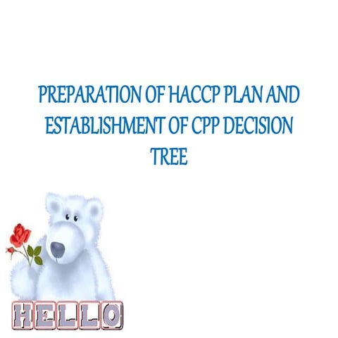 HACCP Plan