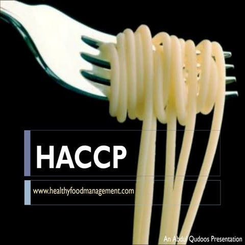 HACCP training simplified by abdul qudoos