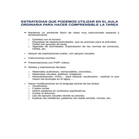 Hacer Comprensible La Tarea 1