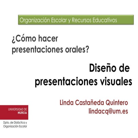 Diseño de presentaciones visuales