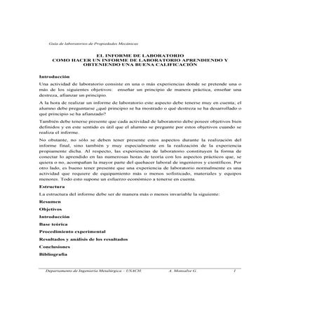 Cómo elaborar un informe de laboratorio