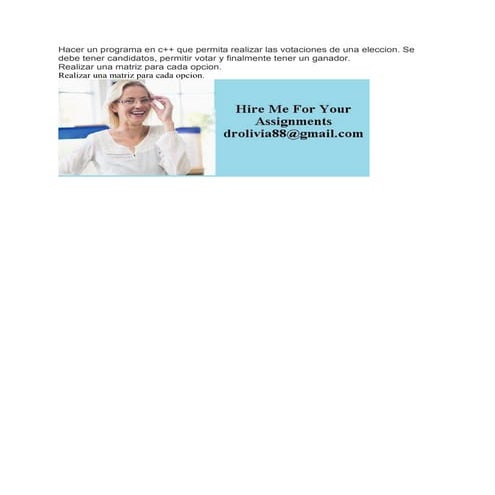 Hacer un programa en c++ que permita realizar las votaciones de una el.pdf