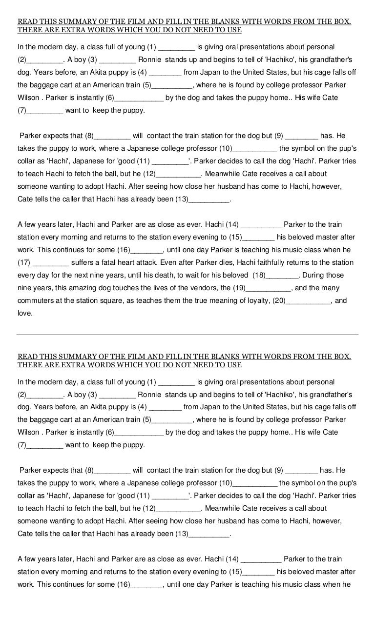 Hachiko complete summary