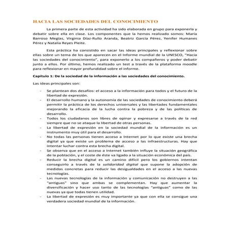 Hacia las sociedades del conocimiento