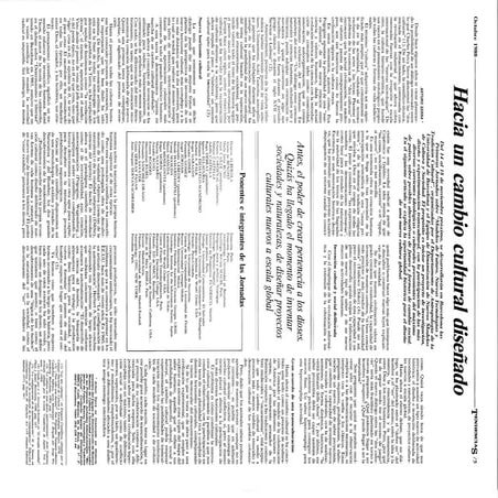 Designing a cultural change