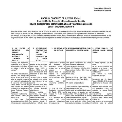 Hacia un concepto de justicia social