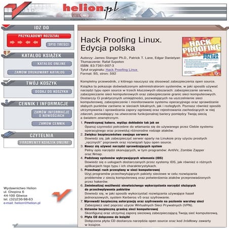 Hack Proofing Linux. Edycja polska
