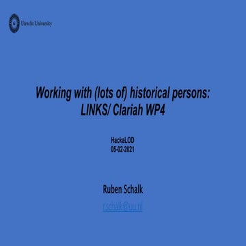 Hack a LOD Schalk Clariah WP4