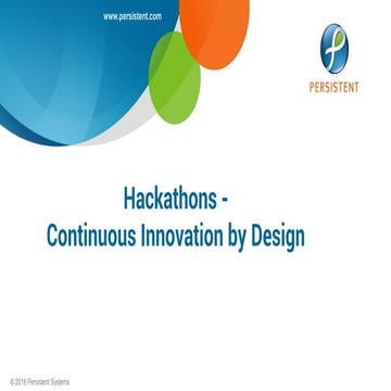 Hackathon - Continuous Innovation by Design