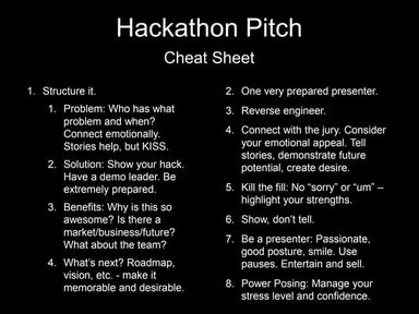 Improve your Hackathon Pitch
