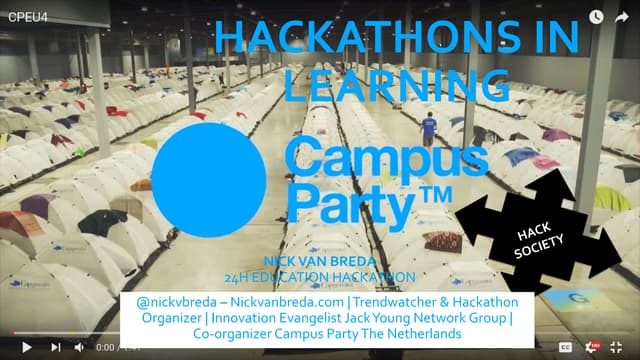 Hackathons in society #cpbr10