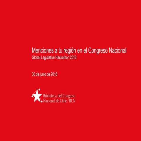 Participación de la BCN en la Global Legislative Hackathon 2016.