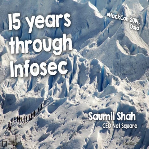 15 years through Infosec