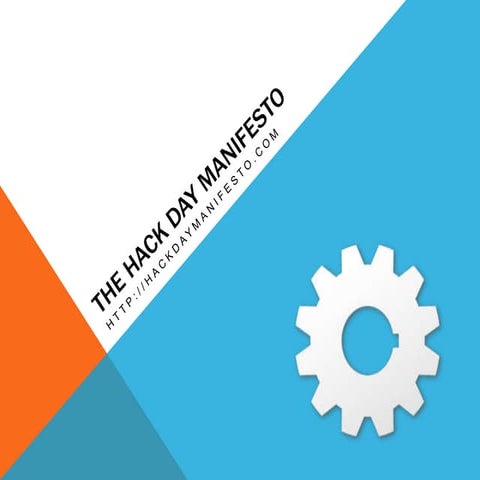 Hack Day Manifesto