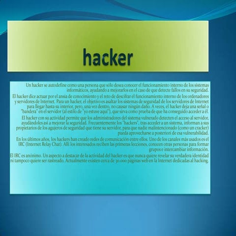 Hacker y cracker | PDF