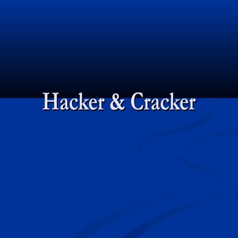 Hacker cracker | PPT