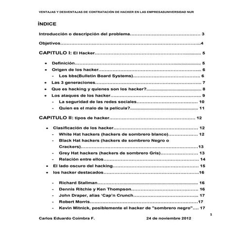 Hacker en las empresas