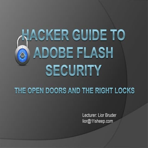 Hacker guide to adobe flash security