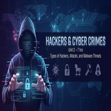 Hackers and Cyber Crimes in Cybersecurity