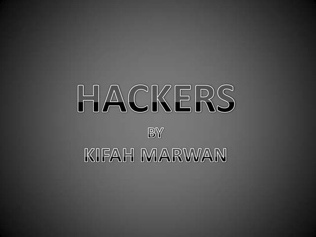 Hackers final