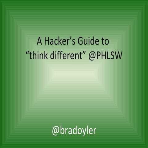 Hackers guide to Startup Weekend