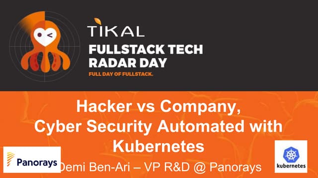 Hacker vs company, Cloud Cyber Security Automated with Kubernetes - Demi Ben-...