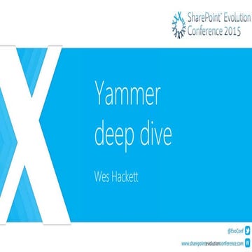 SPEvo 2015 Yammer deep dive