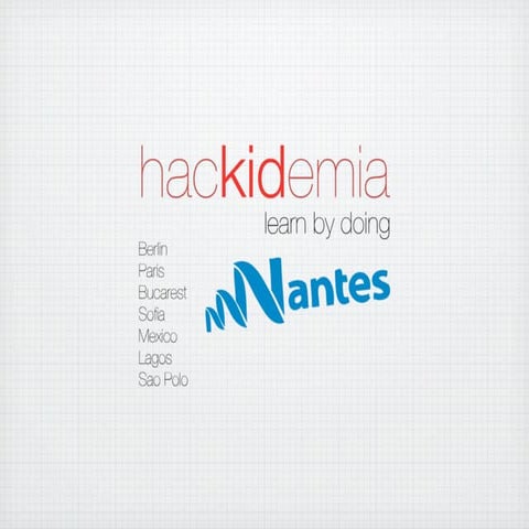 Hackidemia Nantes 1st meeting