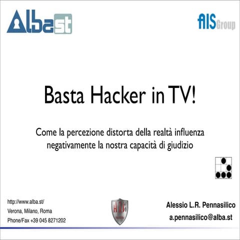 HackInBo - Basta hacker in tv!!!