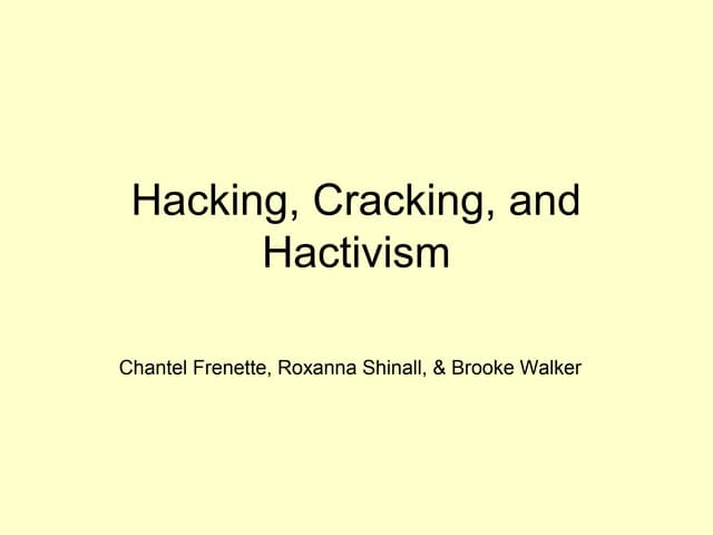 Hacking