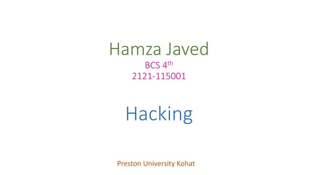 Hacking and its types