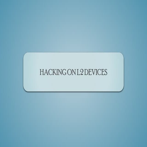 Hacking L2 Switches