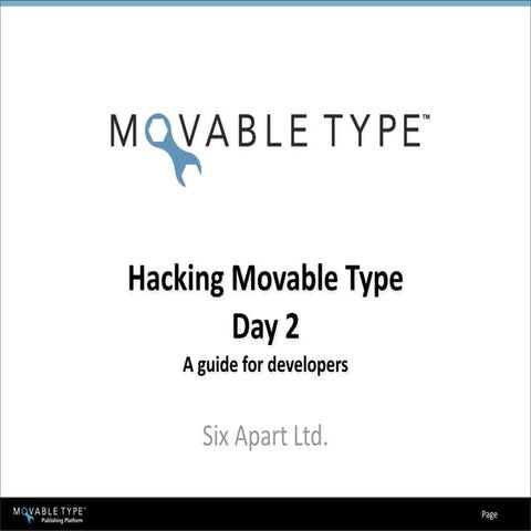 Hacking Movable Type Training - Day 2