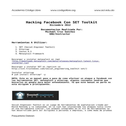 Introduccion al hacking con SET.