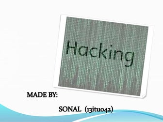 Hacking 1
