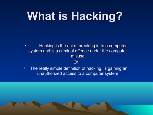 hacking